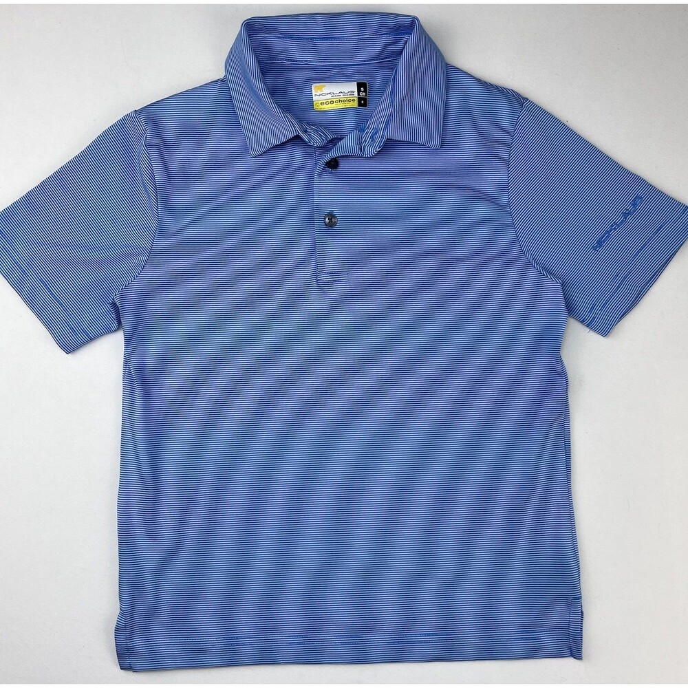 Jack Nicklaus Eco Choice Polo Golf Short Sleeve Youth Small Size 8 Top Shirt Gym